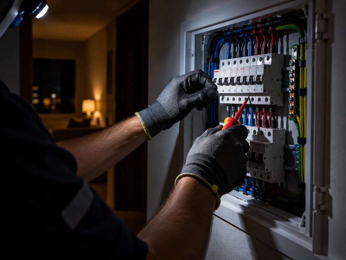 Atendimento elétrico noturno da Elétrica BRS